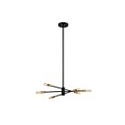 Savoy House Lyrique 1-7000-6-77 6-Lights 360W Bronze with Brass Accents Chandelier