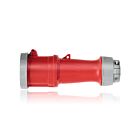 Leviton 4100C7WLEV 100 Amp Pin & Sleeve Connector-Red