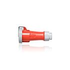 Leviton 320C7WLEV 20 Amp Pin & Sleeve Connector - Red