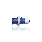 Leviton 420P9WLEVA 20 Amp Pin & Sleeve Plug Nsf - Blue
