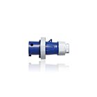 Leviton 320P6WLEV 20 Amp Pin & Sleeve Plug - Blue