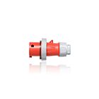Leviton 320P7WLEV 20 Amp Pin & Sleeve Plug - Red