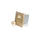Leviton 25349-TFB 20A 1-Gang Floor Box Brass