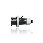 Leviton 430P5WLEVA 30 Amp Pin & Sleeve Plug Nsf-Black