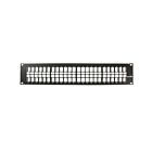 Leviton 49355-H48 2U 48P Quickport Panel W/O Cmb Bk
