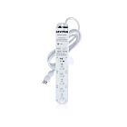 Leviton 5306M-2N7 Med 20A 6 Receptacle 7 Ft