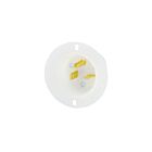 Leviton 5478-C White Flanged Inlet-Nm6-20P