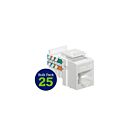 Leviton 5EHOM-BW5 Jack Home5E A/B White 25Pk