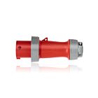 Leviton 360P7WLEV 60 Amp Pin & Sleeve Plug-Red