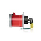 Leviton 460R7WLEV 60 Amp Pin & Sleeve Receptacle-Red