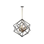 Artcraft Artistry AC11114 4-Lights Matte black Satin brass 60W Chandelier
