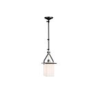 Artcraft Brydon AC11240NB 1 Light Black and Brushed Nickel 60W Pendant Or Wall Light