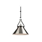 Artcraft Brydon AC11242NB 1 Light Black and Brushed Nickel 60W Wall Or Pendant Light