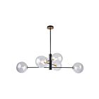 Artcraft Aurelia AC11766VB 6-Lights 40W Matte Black Chandelier