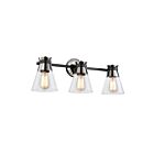 Artcraft AC11803NB Kanata 3-Lights 180W Black Bath Light