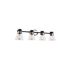 Artcraft AC11804NB Kanata 4-Lights 240W Black Bath Light
