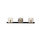 Artcraft AC11823BB Salinas 3-Lights 180W Black Bath Light