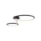 Artcraft AC6632NB Halo 28W Black Semi Flush Mount