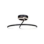 Artcraft AC6633BK Halo 25W Black Semi Flush Mount