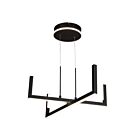 Artcraft Silicon Valley AC6774BK 4-Lights 25W Black Chandelier