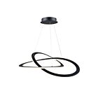 Artcraft Wave AC7077BK 45W Black Chandelier