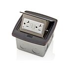 Leviton PFGF2-BZ Pop-Up Floor Box W/20A Gfci Bronze