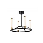 Artcraft Infiniti SC13084BB 4-Lights 22W Matte Black LED Chandelier