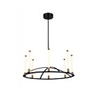 Artcraft Infiniti SC13088BB 8-Lights 56W Matte Black LED Chandelier