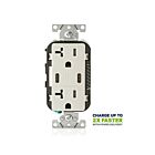 Leviton T5835-T 20A Tamper-Resistant Receptacle Usb Type Cc Charger