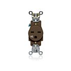 Leviton W5661 15A-250V Weather Resistant Single Outlet Back/Side Wire