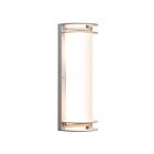 Access Lighting Nevis 20031LEDDMGLP-SAT-RFR 2 Lights Satin 20W Outdoor LED Wall Mount