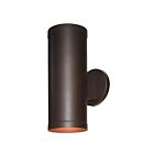 Access Lighting Poseidon 20364-BRZ-CLR Bronze 60W Bi-Directional Outdoor Wall Mount
