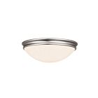 Access Lighting 20724LEDDLP-BS-OPL Atom 10W Brushed Steel Flush Mount