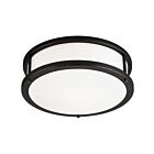 Access Lighting Conga 50079LEDDLP-MBL-OPL Matte Black 10W LED Flush Mount