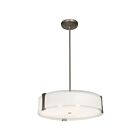 Access Lighting Tara 50123LEDDLP-BS-OPL Brushed Steel 10W LED Pendant or Semi-Flush