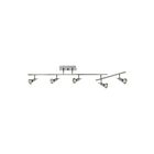 Access Lighting Viper 52042LEDDLP-BS 5 Lights Brushed Steel 26.5W Adjustable LED Track