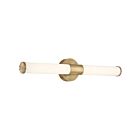 Access Lighting Retreat 62536LEDDCS-ABB-OPL Antique Brushed Brass 25W LED Vanity