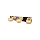 Access Lighting Galaxy 62559-MSS-STARRY 3 Lights Mirrored Stainless Steel 120W Vanity