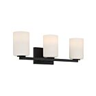 Access Lighting Sienna 62623-MBL-OPL 3 Lights Matte Black 180W LED Vanity