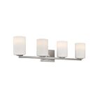 Access Lighting Sienna 62624LEDDLP-BS-OPL 4 Lights Brushed Steel 40W LED Vanity