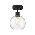 Access Lighting 63148LEDDLP-MBL-SDG Port Nine Burgundy 9W Matte Black LED Semi Flush Mount