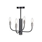 Artcraft Avalon AC10624BN 4-Lights 60W Brushed Brass Chandelier