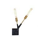 Artcraft Filiali AC11532 2 Lights Black Harvest Brass 100W Wall Light