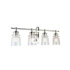 Artcraft Castara AC11594PN 4-Lights Polished Nickel 100W LED Wall Mount