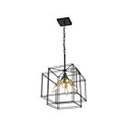 Artcraft Artisan AC11734BK Black and Brushed Brass Pendant