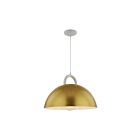 Artcraft AC12001BR 1-Light 100W White Pendant