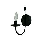 Artcraft Wrought Iron AC3781EB 1 Light Ebony Black 60W Wall Light