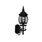 Artcraft Classico AC8090BK Matte Black Harvest Brass Outdoor Wall Light