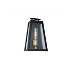 Artcraft Charleston AC8107BK 1 Light Black Wall Light