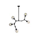 Artcraft Organic JA14025BK 5-Lights Black 100W Chandelier